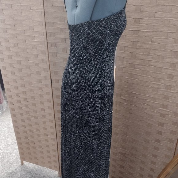 JS Boutique, Black Sparkly Prom/Evening Dress, Size 10 - Picture 4 of 4